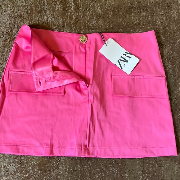 ZARA TRIM MINI SKIRT - Picture 11 of 12